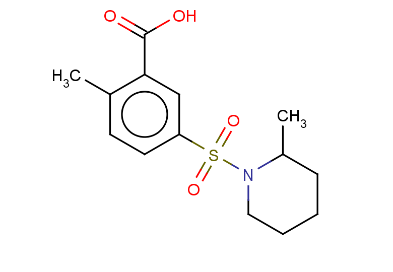 2-methyl-5-[(2-methylpiperidin-1-yl)sulfonyl]benzoic acid