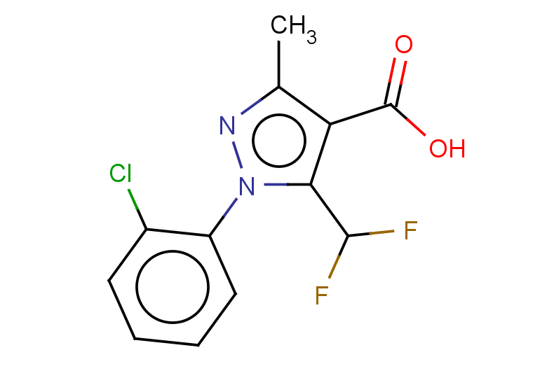 1-(2-chlorophenyl)-5-(difluoromethyl)-3-methyl-1H-pyrazole-4-carboxylic acid