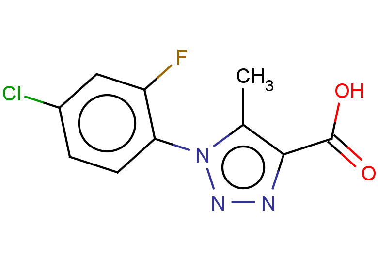1-(4-chloro-2-fluorophenyl)-5-methyl-1H-1,2,3-triazole-4-carboxylic acid
