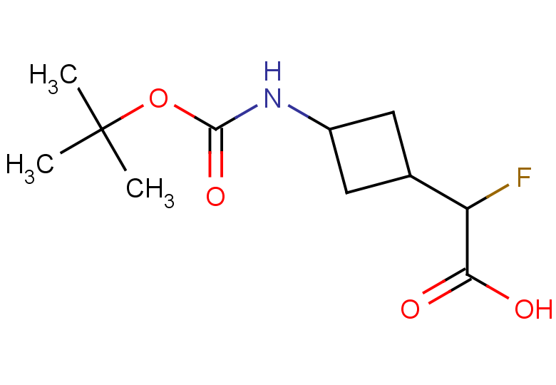 2-(3-{[(tert-butoxy)carbonyl]amino}cyclobutyl)-2-fluoroacetic acid, Mixture of diastereomers