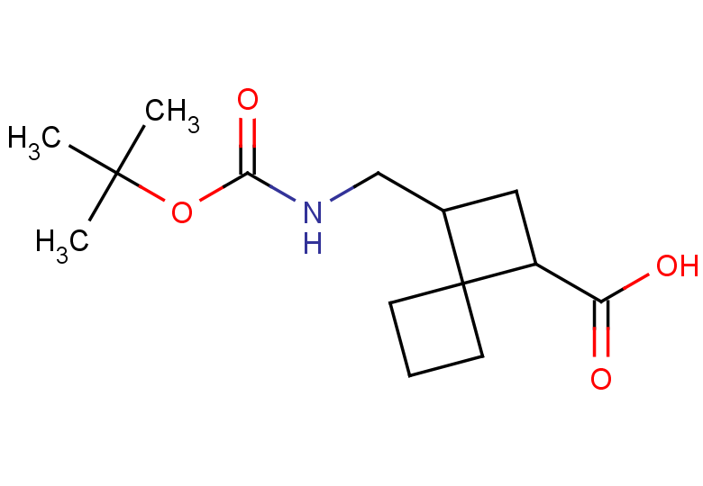 3-({[(tert-butoxy)carbonyl]amino}methyl)spiro[3.3]heptane-1-carboxylic acid, Mixture of diastereomers