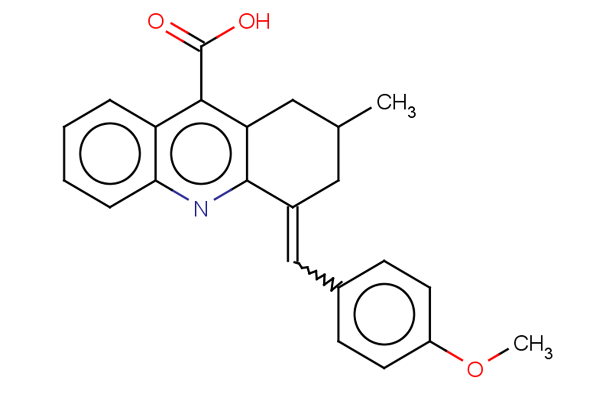 4-[(4-methoxyphenyl)methylidene]-2-methyl-1,2,3,4-tetrahydroacridine-9-carboxylic acid