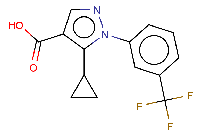 5-cyclopropyl-1-[3-(trifluoromethyl)phenyl]-1H-pyrazole-4-carboxylic acid