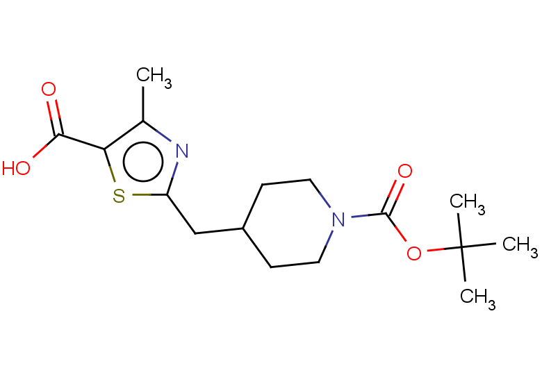 2-({1-[(tert-butoxy)carbonyl]piperidin-4-yl}methyl)-4-methyl-1,3-thiazole-5-carboxylic acid