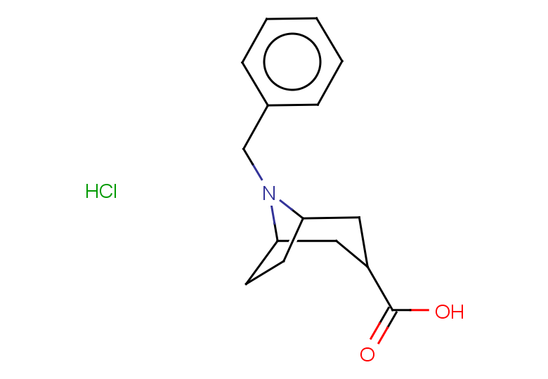 8-benzyl-8-azabicyclo[3.2.1]octane-3-carboxylic acid hydrochloride