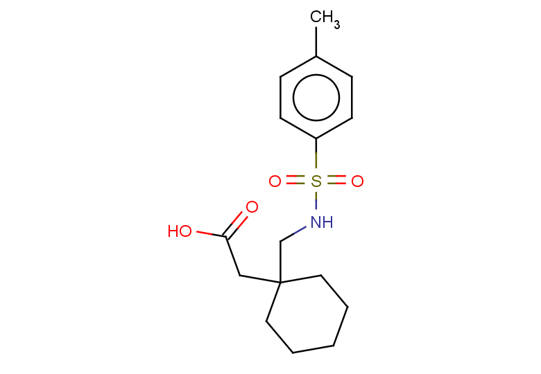 2-{1-[(4-methylbenzenesulfonamido)methyl]cyclohexyl}acetic acid