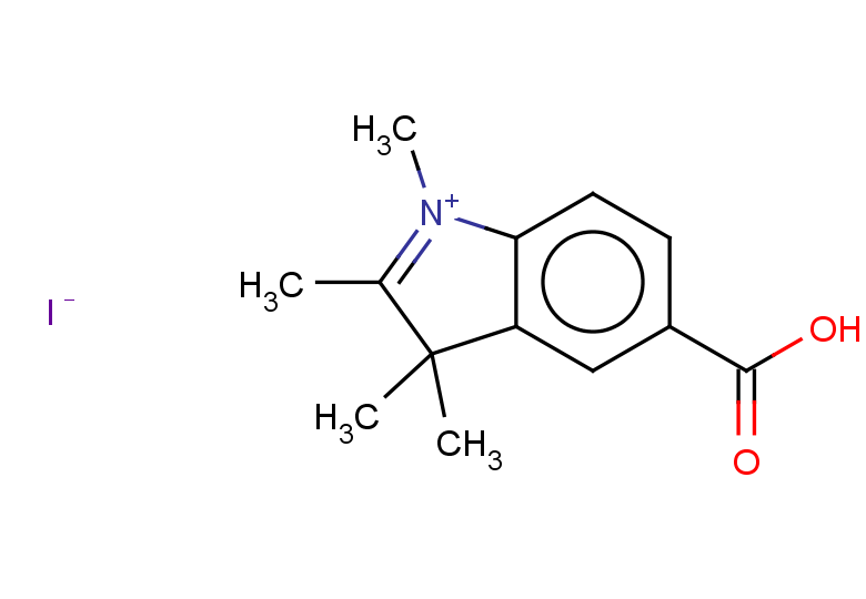 5-carboxy-1,2,3,3-tetramethyl-3H-indol-1-ium iodide