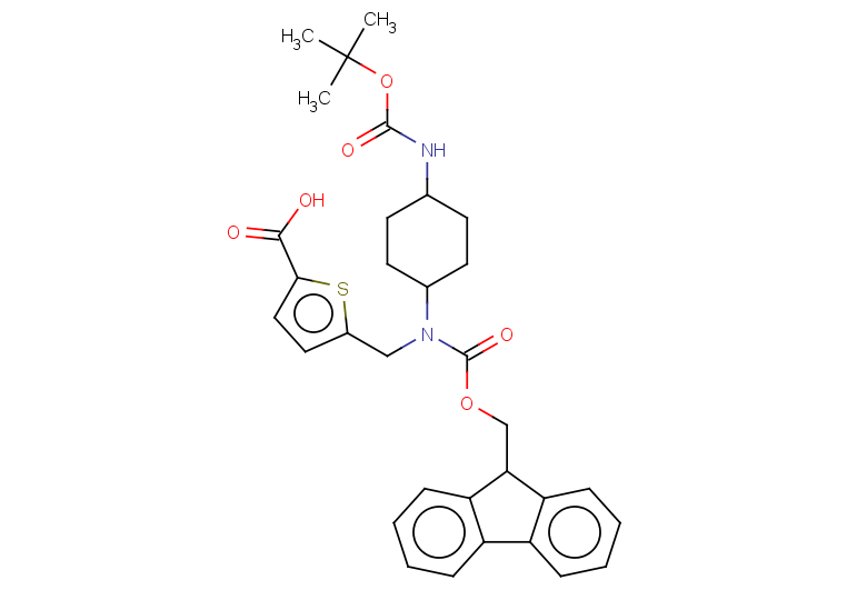 5-{[(4-{[(tert-butoxy)carbonyl]amino}cyclohexyl)({[(9H-fluoren-9-yl)methoxy]carbonyl})amino]methyl}thiophene-2-carboxylic acid