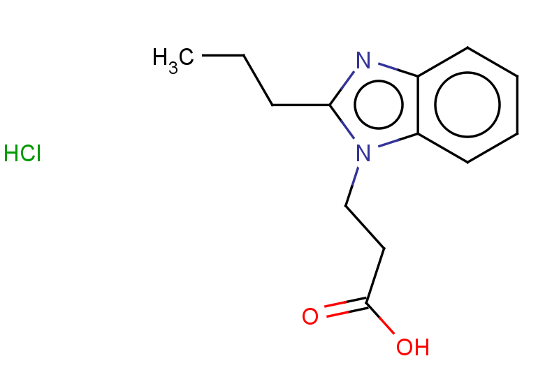 3-(2-propyl-1H-1,3-benzodiazol-1-yl)propanoic acid hydrochloride