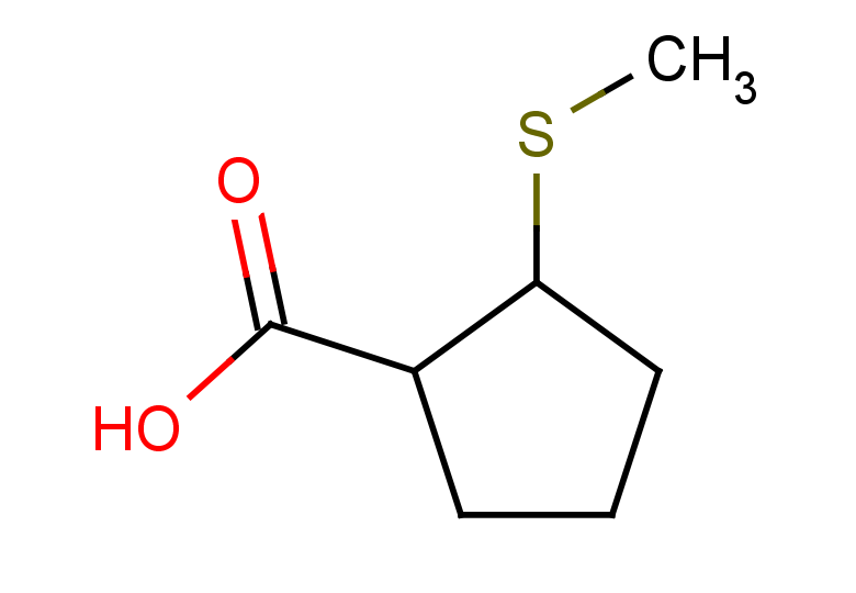 2-(methylsulfanyl)cyclopentane-1-carboxylic acid, Mixture of diastereomers