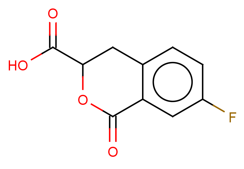 7-fluoro-1-oxo-3,4-dihydro-1H-2-benzopyran-3-carboxylic acid