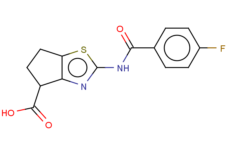 2-(4-FLUOROBENZAMIDO)-5,6-DIHYDRO-4H-CYCLOPENTA[D]THIAZOLE-4-CARBOXYLIC A+