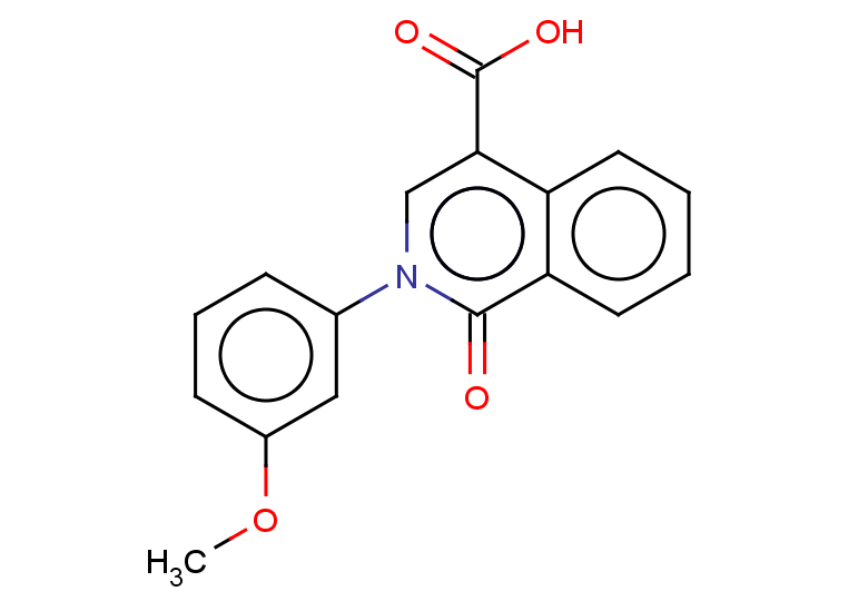 2-(3-methoxyphenyl)-1-oxo-1,2-dihydroisoquinoline-4-carboxylic acid