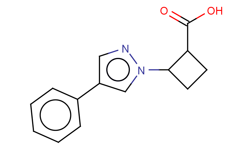 2-(4-phenyl-1H-pyrazol-1-yl)cyclobutane-1-carboxylic acid
