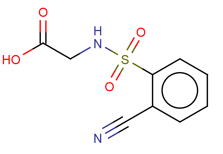 2-(2-cyanobenzenesulfonamido)acetic acid