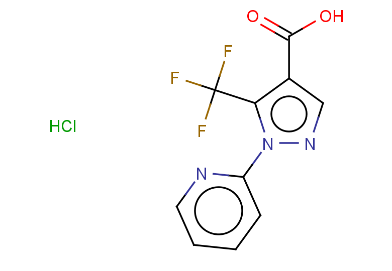 1-(pyridin-2-yl)-5-(trifluoromethyl)-1H-pyrazole-4-carboxylic acid hydrochloride
