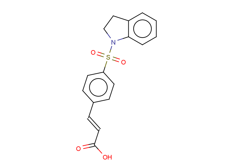 (2E)-3-[4-(2,3-dihydro-1H-indole-1-sulfonyl)phenyl]prop-2-enoic acid