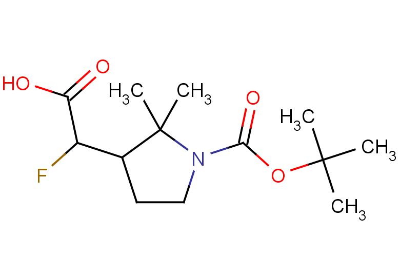 2-{1-[(tert-butoxy)carbonyl]-2,2-dimethylpyrrolidin-3-yl}-2-fluoroacetic acid