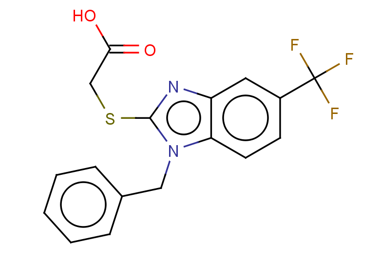 2-{[1-benzyl-5-(trifluoromethyl)-1H-1,3-benzodiazol-2-yl]sulfanyl}acetic acid