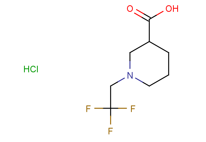 1-(2,2,2-trifluoroethyl)piperidine-3-carboxylic acid hydrochloride