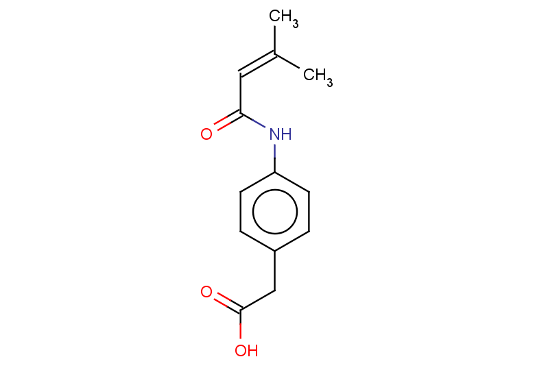 2-[4-(3-methylbut-2-enamido)phenyl]acetic acid