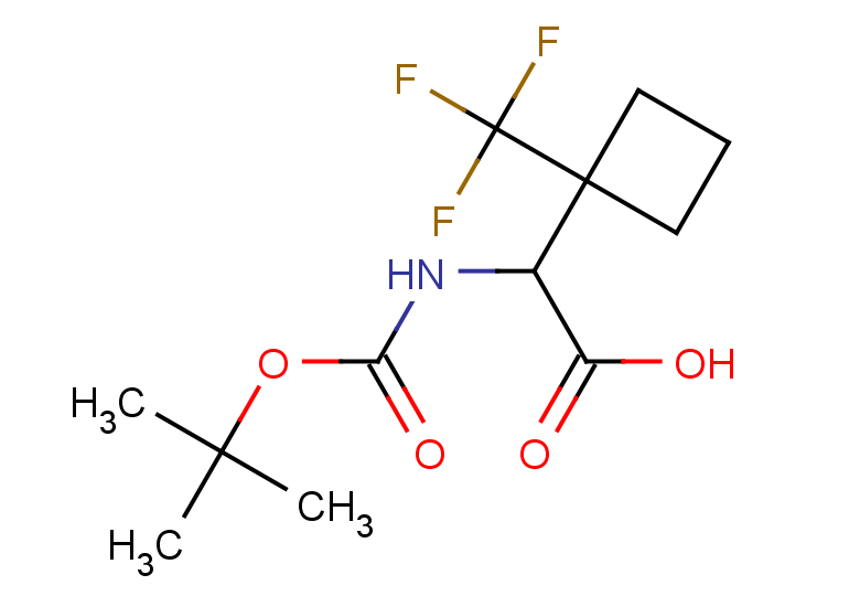 2-{[(tert-butoxy)carbonyl]amino}-2-[1-(trifluoromethyl)cyclobutyl]acetic acid