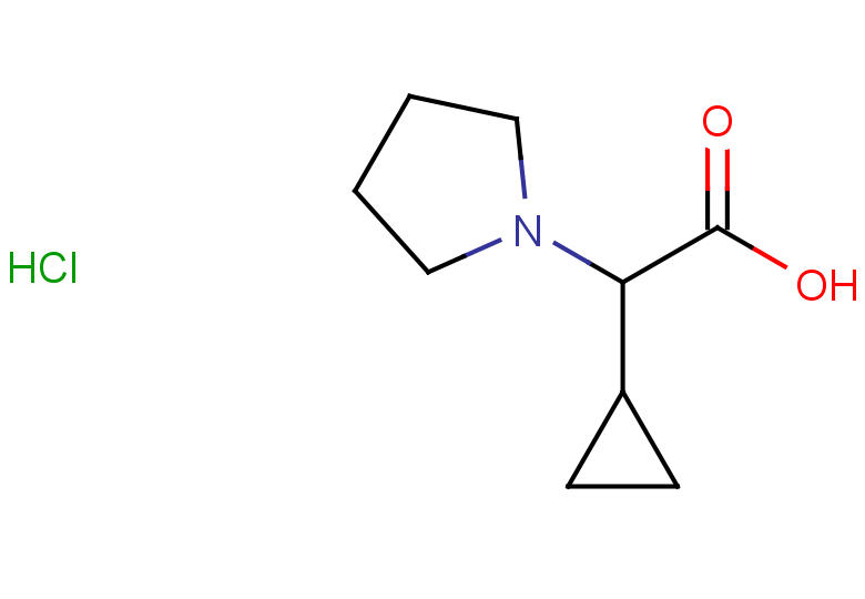 2-cyclopropyl-2-(pyrrolidin-1-yl)acetic acid hydrochloride