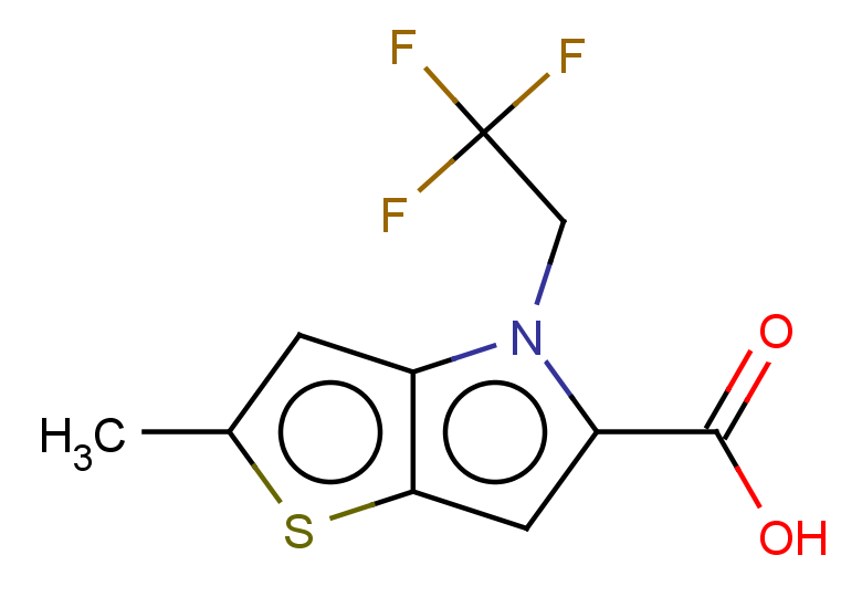 2-methyl-4-(2,2,2-trifluoroethyl)-4H-thieno[3,2-b]pyrrole-5-carboxylic acid