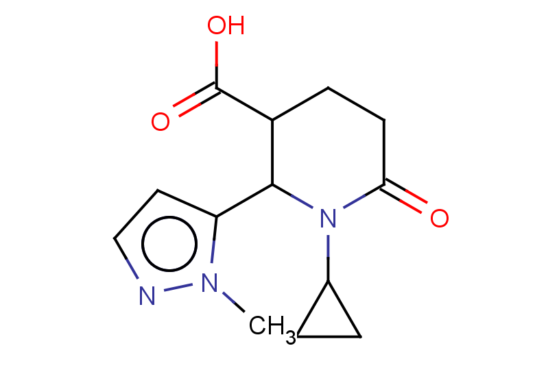 1-cyclopropyl-2-(1-methyl-1H-pyrazol-5-yl)-6-oxopiperidine-3-carboxylic acid