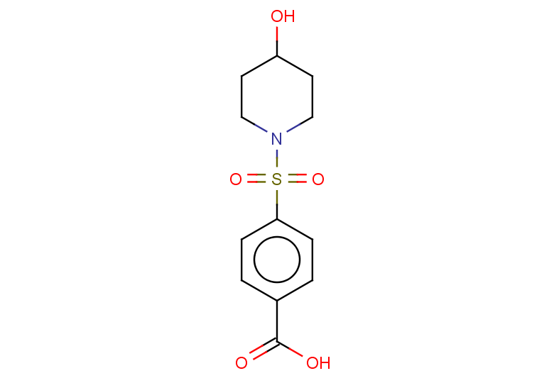 4-[(4-hydroxypiperidin-1-yl)sulfonyl]benzoic acid