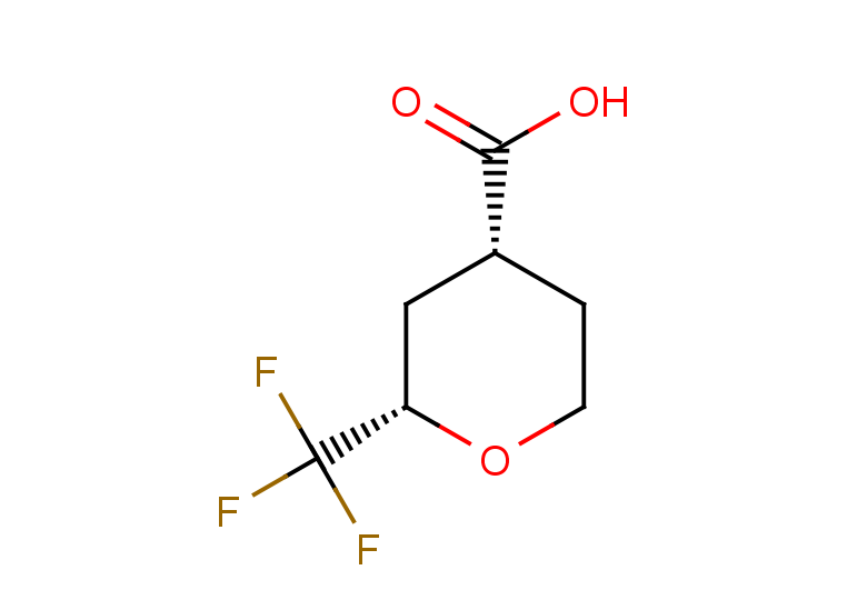 rac-(2R,4S)-2-(trifluoromethyl)oxane-4-carboxylic acid, cis