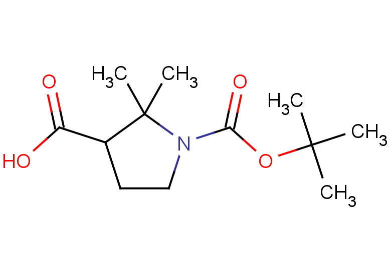1-[(tert-butoxy)carbonyl]-2,2-dimethylpyrrolidine-3-carboxylic acid