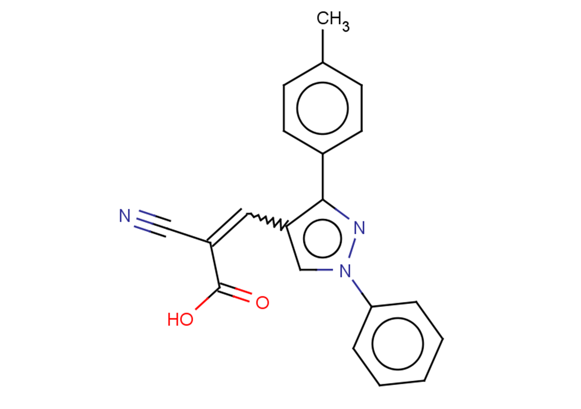 2-cyano-3-[3-(4-methylphenyl)-1-phenyl-1H-pyrazol-4-yl]prop-2-enoic acid