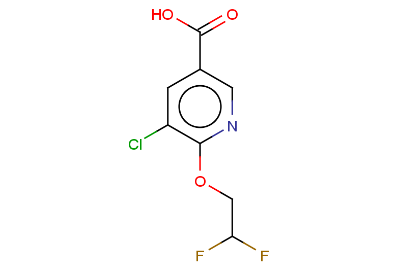 5-chloro-6-(2,2-difluoroethoxy)pyridine-3-carboxylic acid