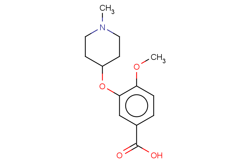 4-methoxy-3-[(1-methylpiperidin-4-yl)oxy]benzoic acid