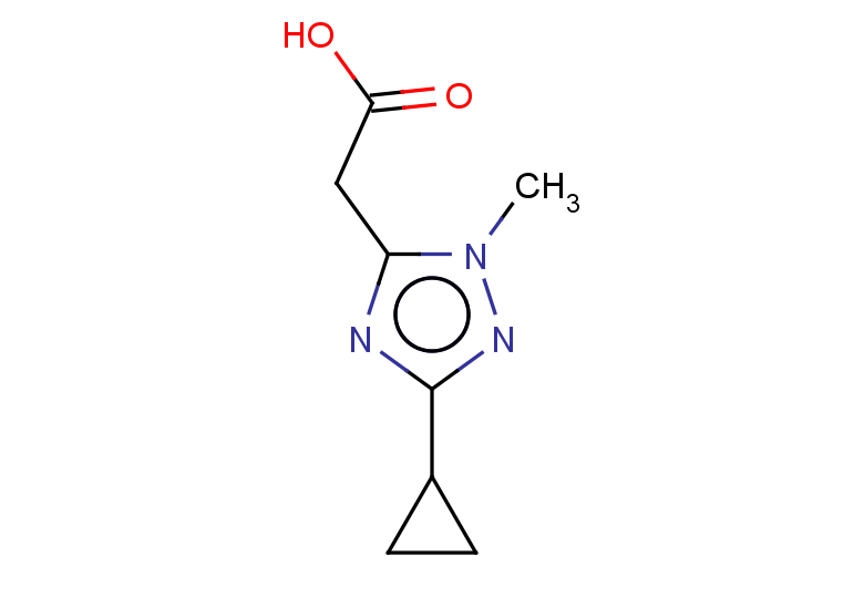 2-(3-cyclopropyl-1-methyl-1H-1,2,4-triazol-5-yl)acetic acid