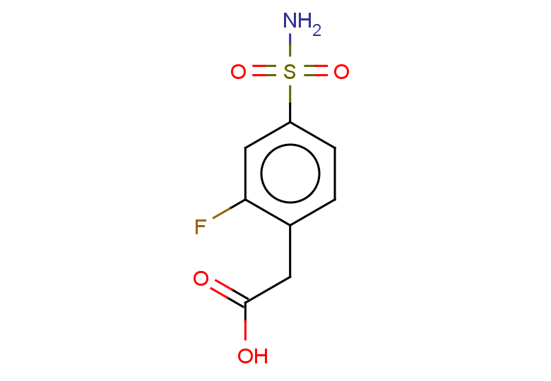 2-(2-fluoro-4-sulfamoylphenyl)acetic acid