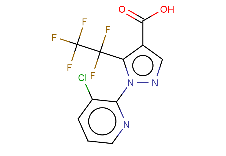 1-(3-chloropyridin-2-yl)-5-(pentafluoroethyl)-1H-pyrazole-4-carboxylic acid