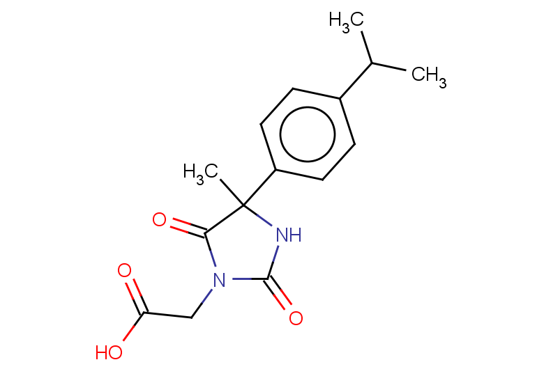 2-{4-methyl-2,5-dioxo-4-[4-(propan-2-yl)phenyl]imidazolidin-1-yl}acetic acid