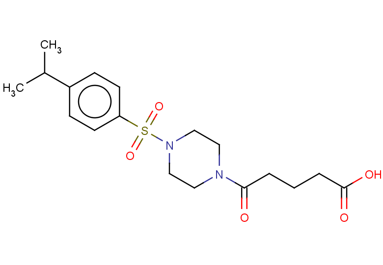 5-oxo-5-{4-[4-(propan-2-yl)benzenesulfonyl]piperazin-1-yl}pentanoic acid
