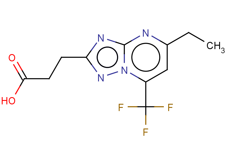 3-[5-ethyl-7-(trifluoromethyl)-[1,2,4]triazolo[1,5-a]pyrimidin-2-yl]propanoic acid