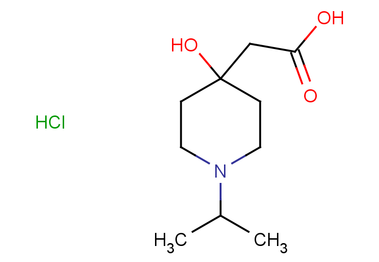 2-[4-hydroxy-1-(propan-2-yl)piperidin-4-yl]acetic acid hydrochloride