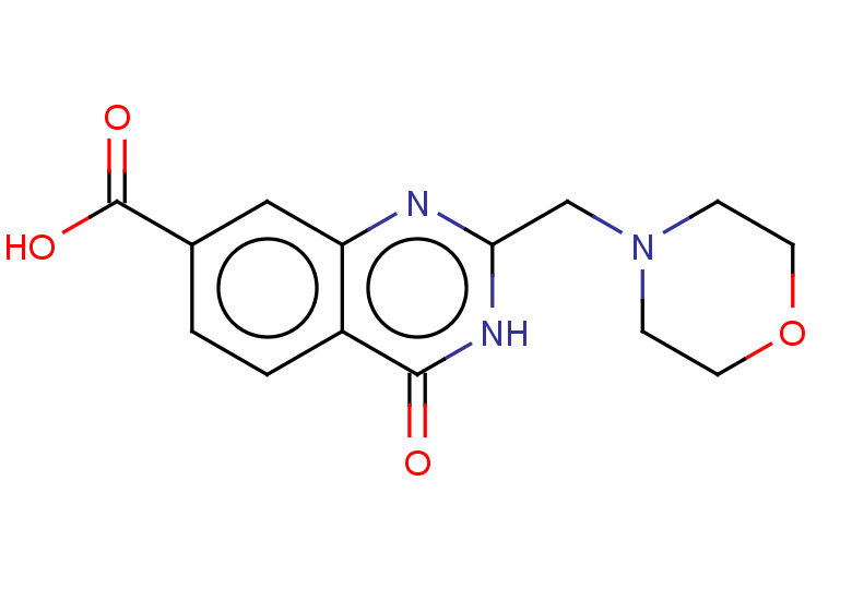 2-(morpholin-4-ylmethyl)-4-oxo-3,4-dihydroquinazoline-7-carboxylic acid