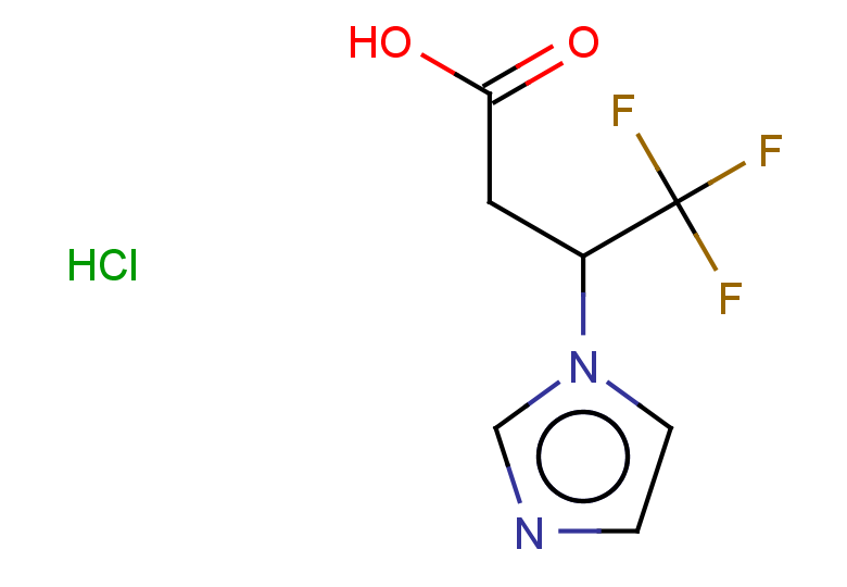 4,4,4-trifluoro-3-(1H-imidazol-1-yl)butanoic acid hydrochloride