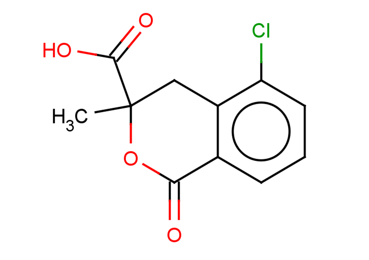 5-chloro-3-methyl-1-oxo-3,4-dihydro-1H-2-benzopyran-3-carboxylic acid