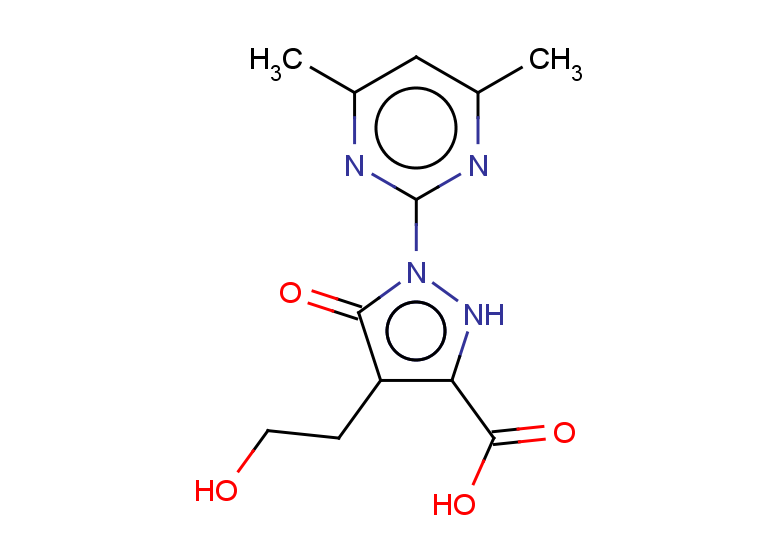 1-(4,6-dimethylpyrimidin-2-yl)-4-(2-hydroxyethyl)-5-oxo-2,5-dihydro-1H-pyrazole-3-carboxylic acid