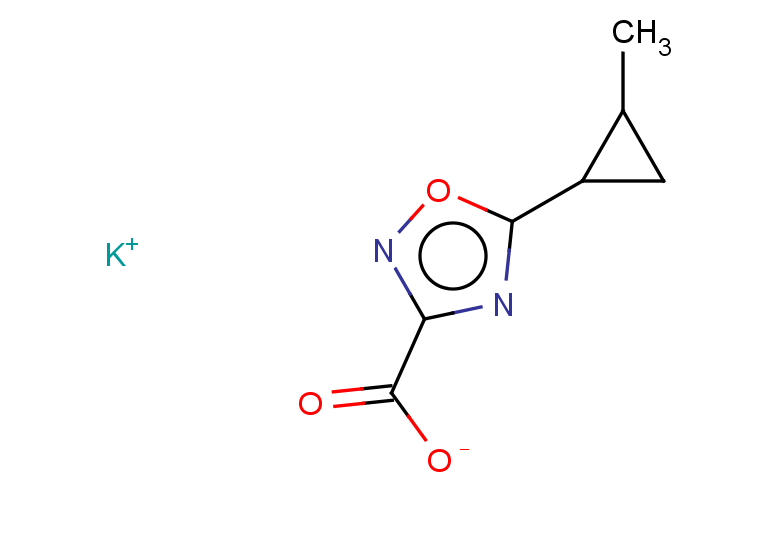 potassium 5-(2-methylcyclopropyl)-1,2,4-oxadiazole-3-carboxylate, Mixture of diastereomers