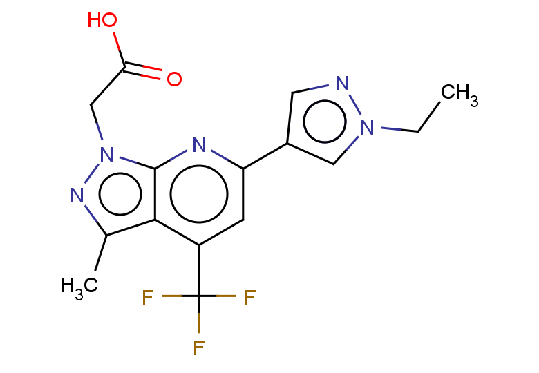 2-[6-(1-ethyl-1H-pyrazol-4-yl)-3-methyl-4-(trifluoromethyl)-1H-pyrazolo[3,4-b]pyridin-1-yl]acetic acid