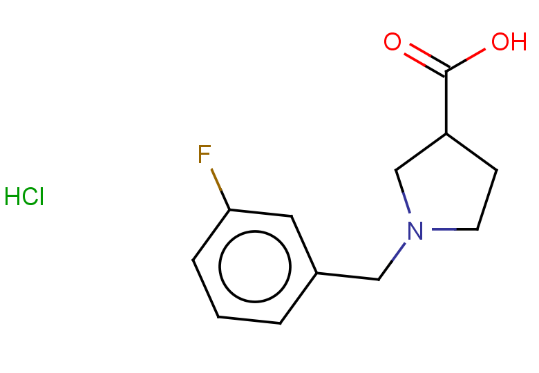 1-[(3-fluorophenyl)methyl]pyrrolidine-3-carboxylic acid hydrochloride