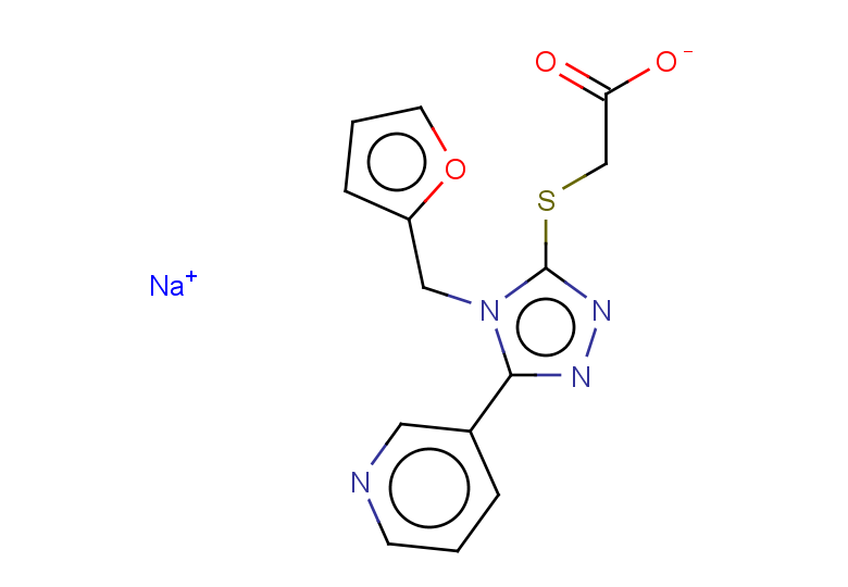 sodium 2-{[4-(furan-2-ylmethyl)-5-(pyridin-3-yl)-4H-1,2,4-triazol-3-yl]sulfanyl}acetate
